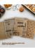 50 Adet Kendinden Desenli Yağlı Kağıt Vintage Gazete Desen Servis ve Sunum Kağıdı Karışık Desen