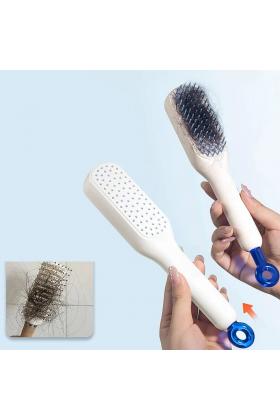 Kendini Temizleyen 3D Saç Fırçası Anti-Statik Masaj Tarağı Saç Fırçası Saç Şekillendirici