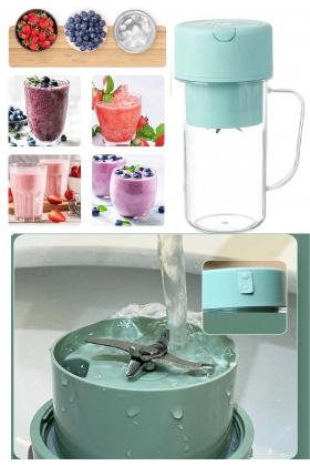 Şarjlı Taşınabilir Pipetli Bardak Blender 420 ML Smoothie Milkshake Meyve Mama Karıştırıcı Mikser